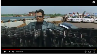 Illustration for article titled Clip from Endhiran ("Indian Terminator")